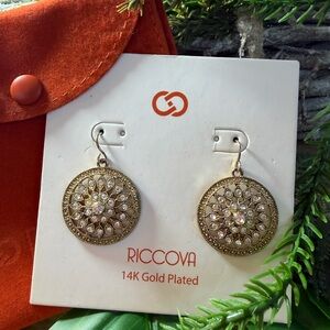 Riccova 14K Plated Glam Gold Plated Earrings